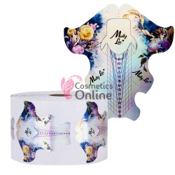 Sabloane pentru unghii SB084 Curcubeu 500 bucati, model Stiletto XXXL, Edge